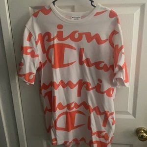 Champion all over logo t shirt